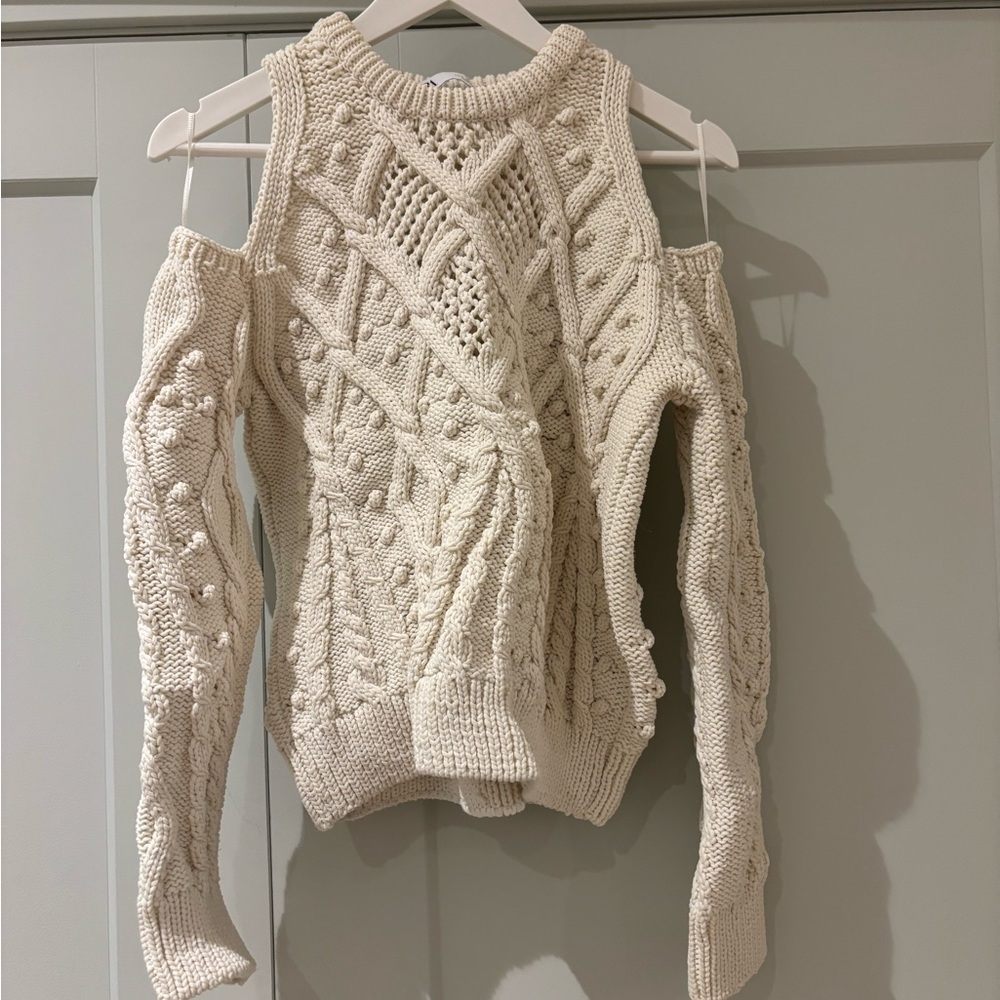 Zara cold shoulder sweater, S